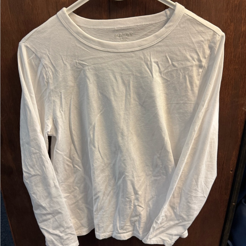 Old Navy White Long Sleeve Shirt